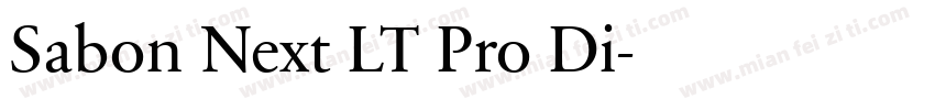 Sabon Next LT Pro Di字体转换